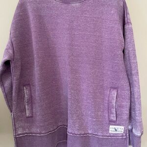 Southern Fried Cotton Purple Crewneck Top